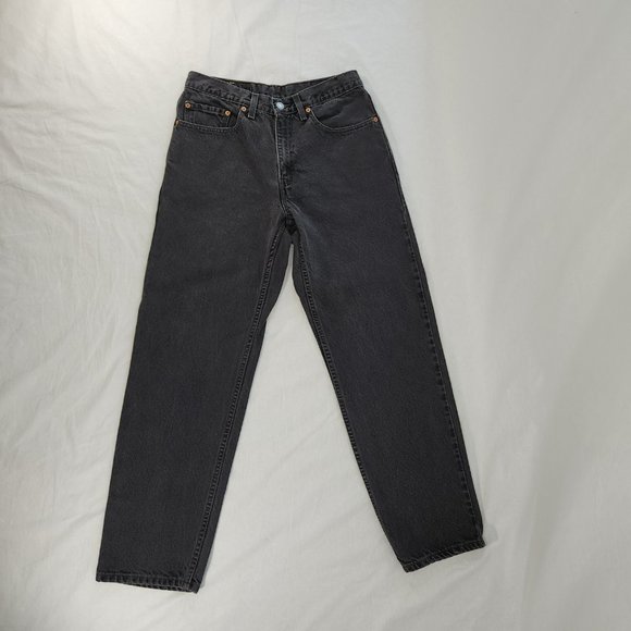 LEVI'S 550 VINTAGE Black Relaxed Fit Straight Leg High Rise W 32 L 30 100% Cot. - Picture 9 of 16